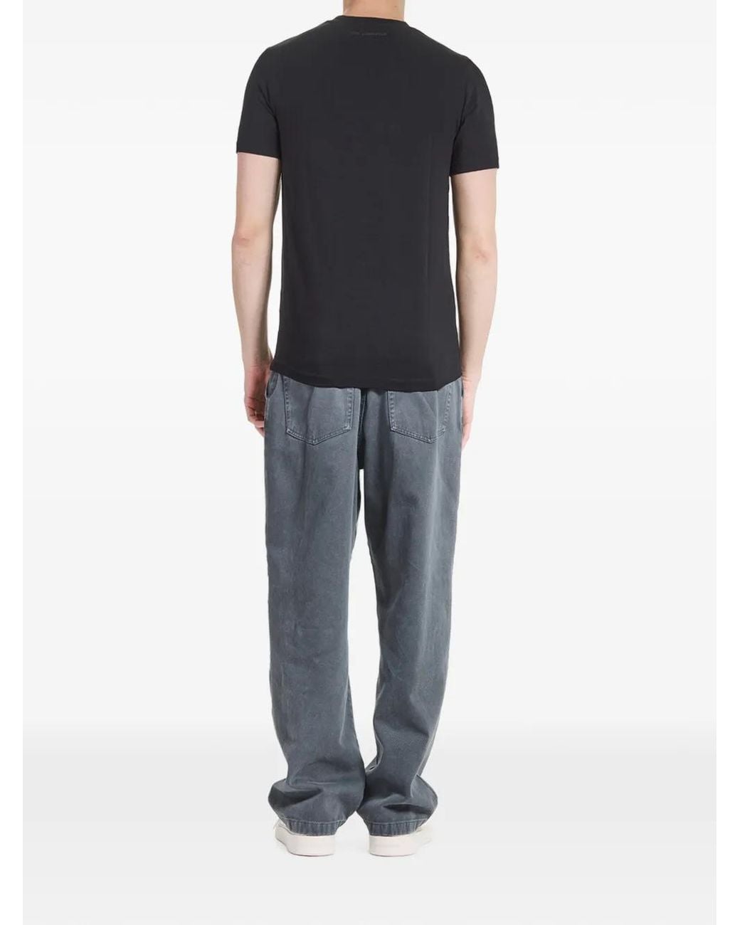 Karl Lagerfeld Black Kameo-Print T-Shirt for men