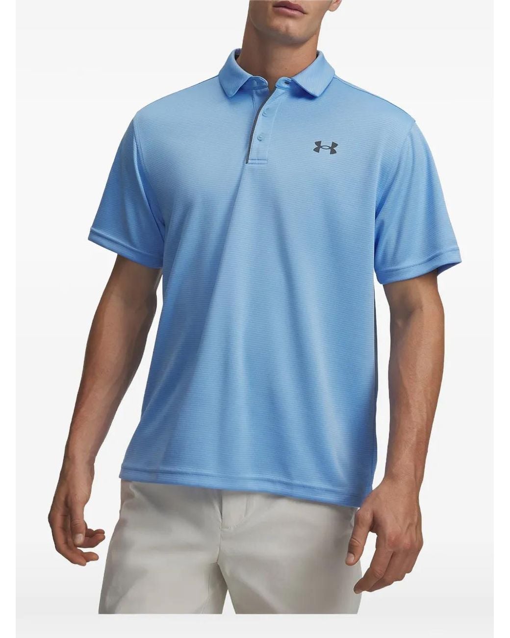 Under Armour Blue Tech Polo Shirt for men