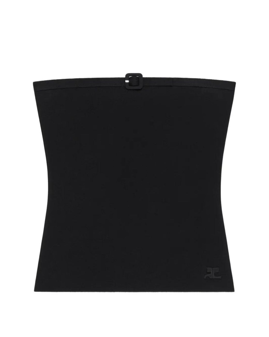 Top Con Hebilla Courreges de color Black