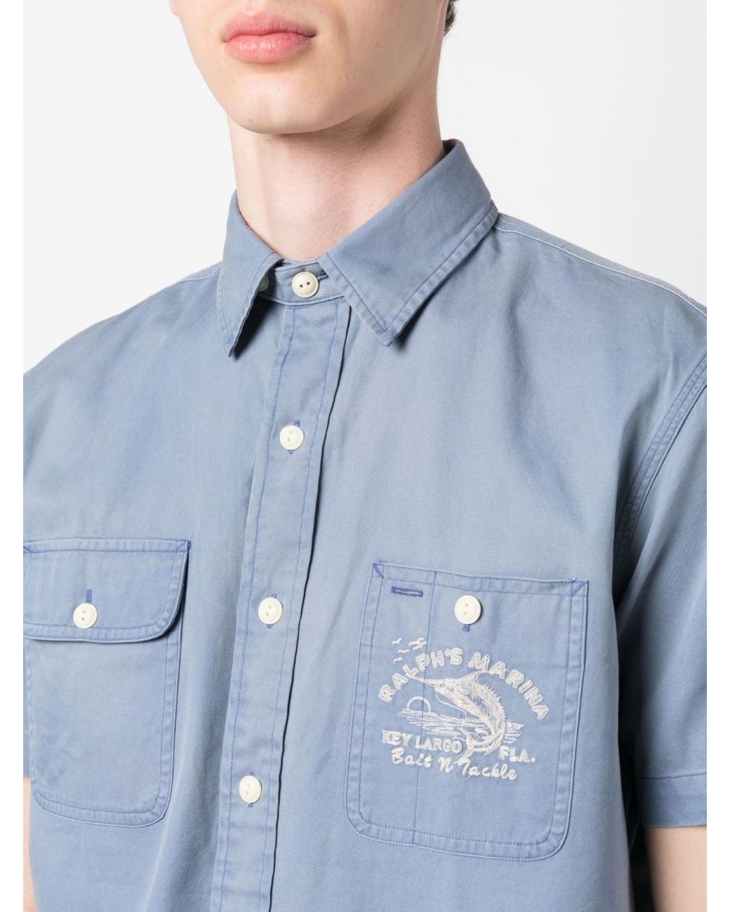 Polo Ralph Lauren Ralph's Marina Short-sleeve Shirt in Blue for