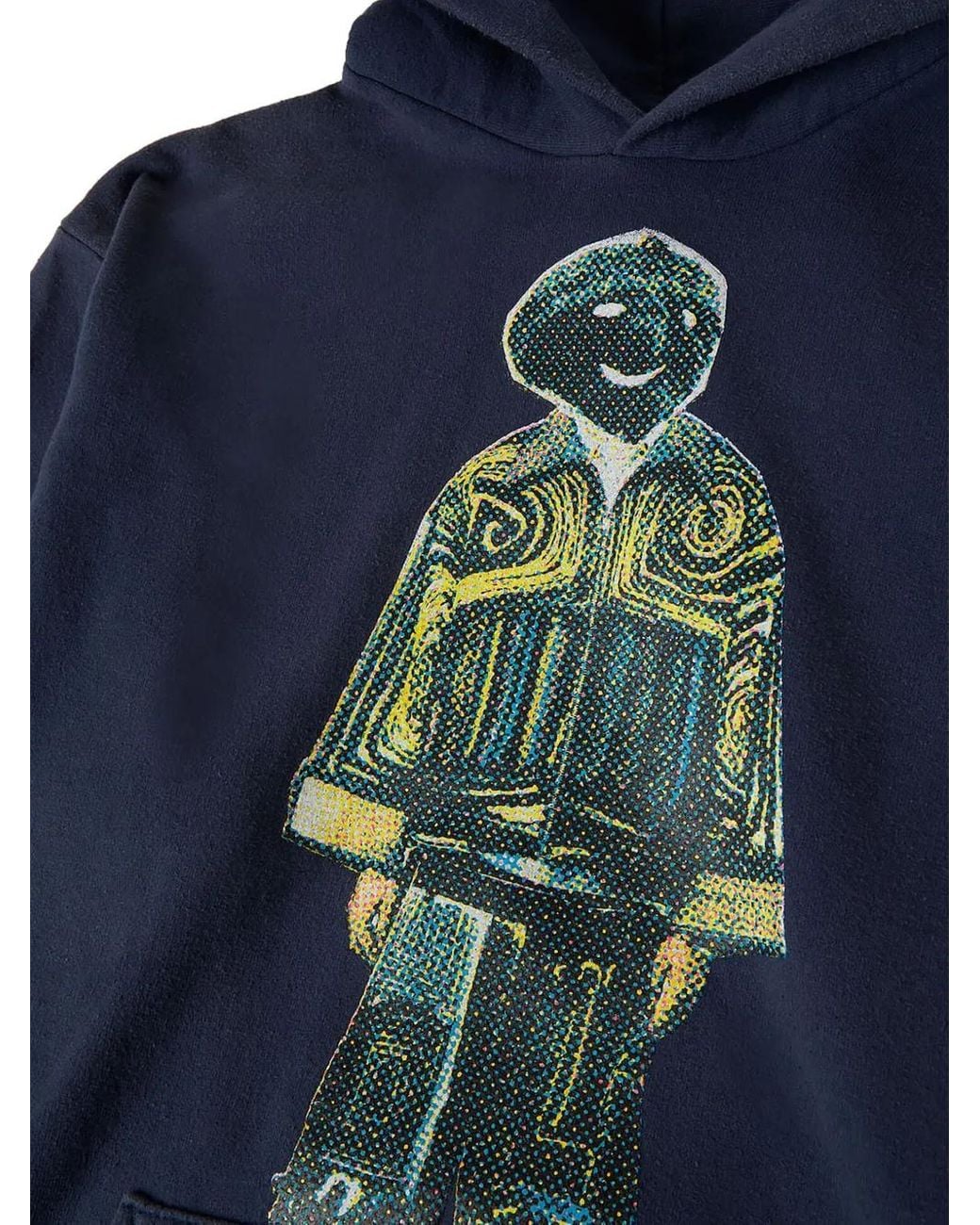 DRx FARMAxY FOR LN-CC Blue Graphic-Print Hoodie