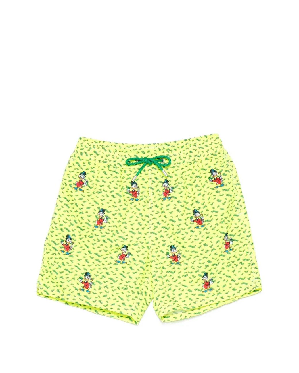 Mc2 Saint Barth Yellow X Disney Gustavia Embroidered Swim Shorts for men