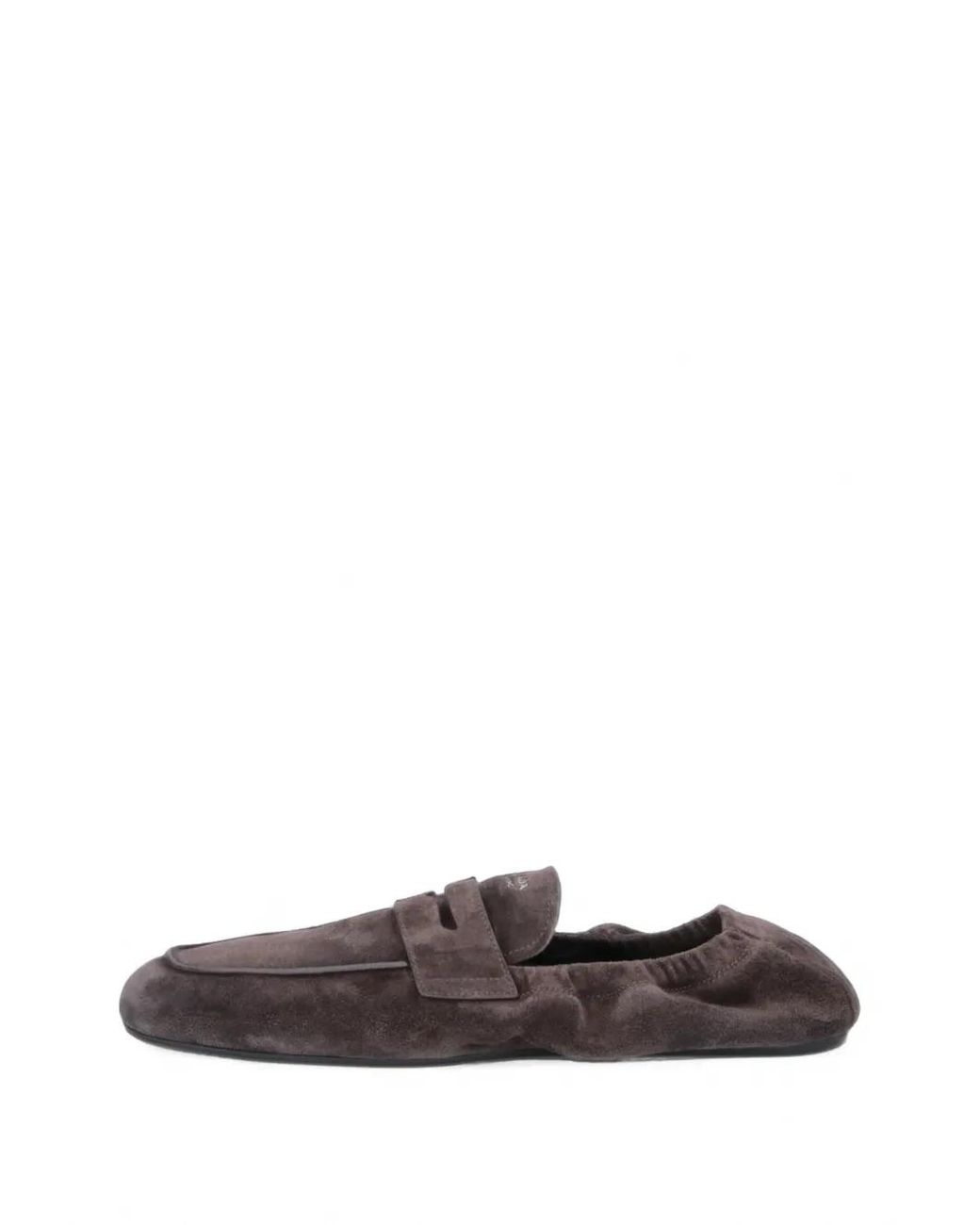 Prada Loafer Mit Logo-Print in White für Herren