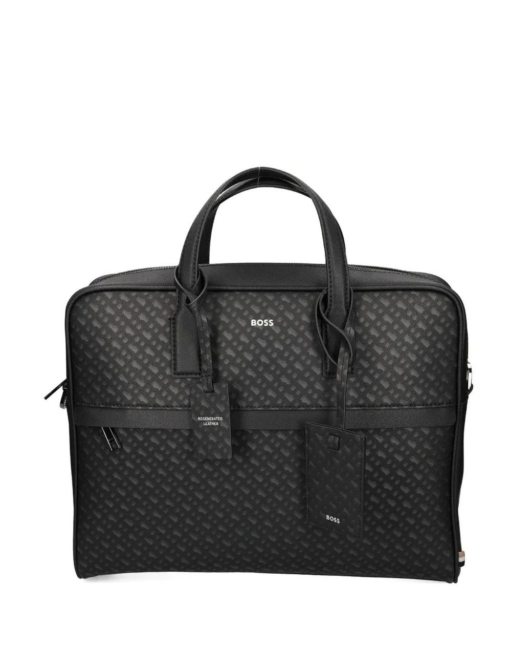 Boss Black Porte-Documents À Logo Emé À Chaud for men