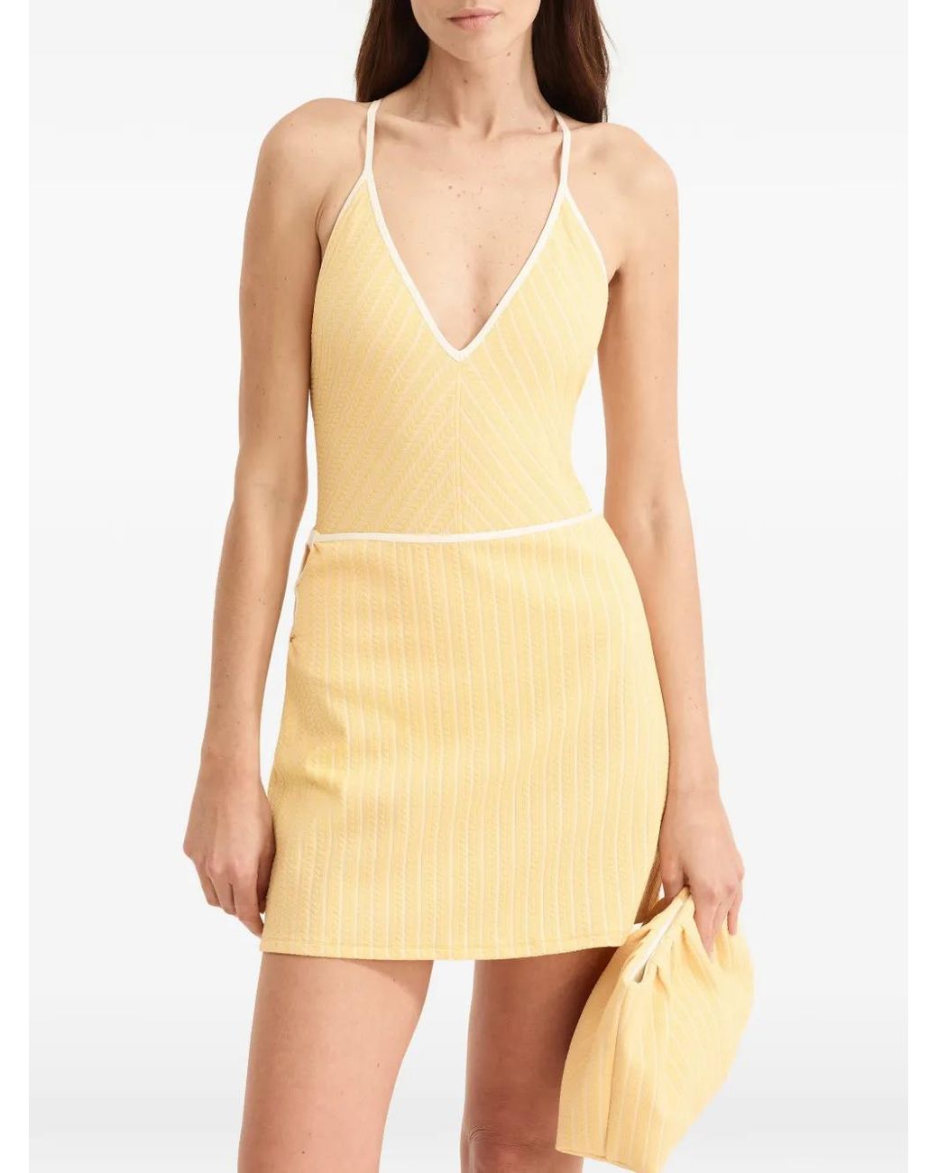 Eres Natural Poolside Cut-Out Mini Skirt