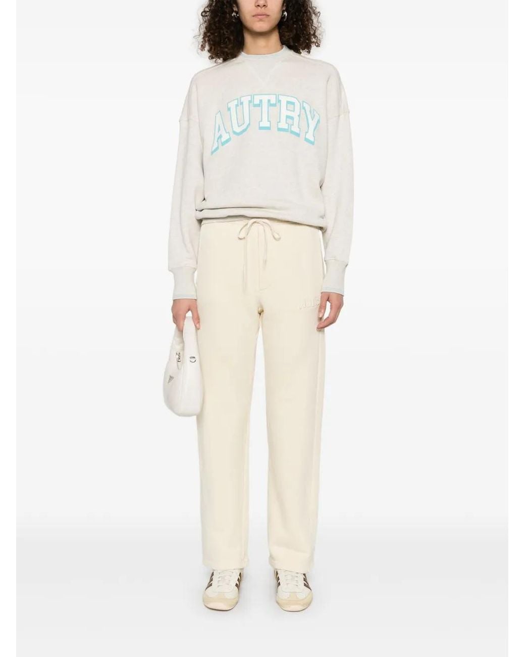Autry White Logo-Stamp Sweatshirt