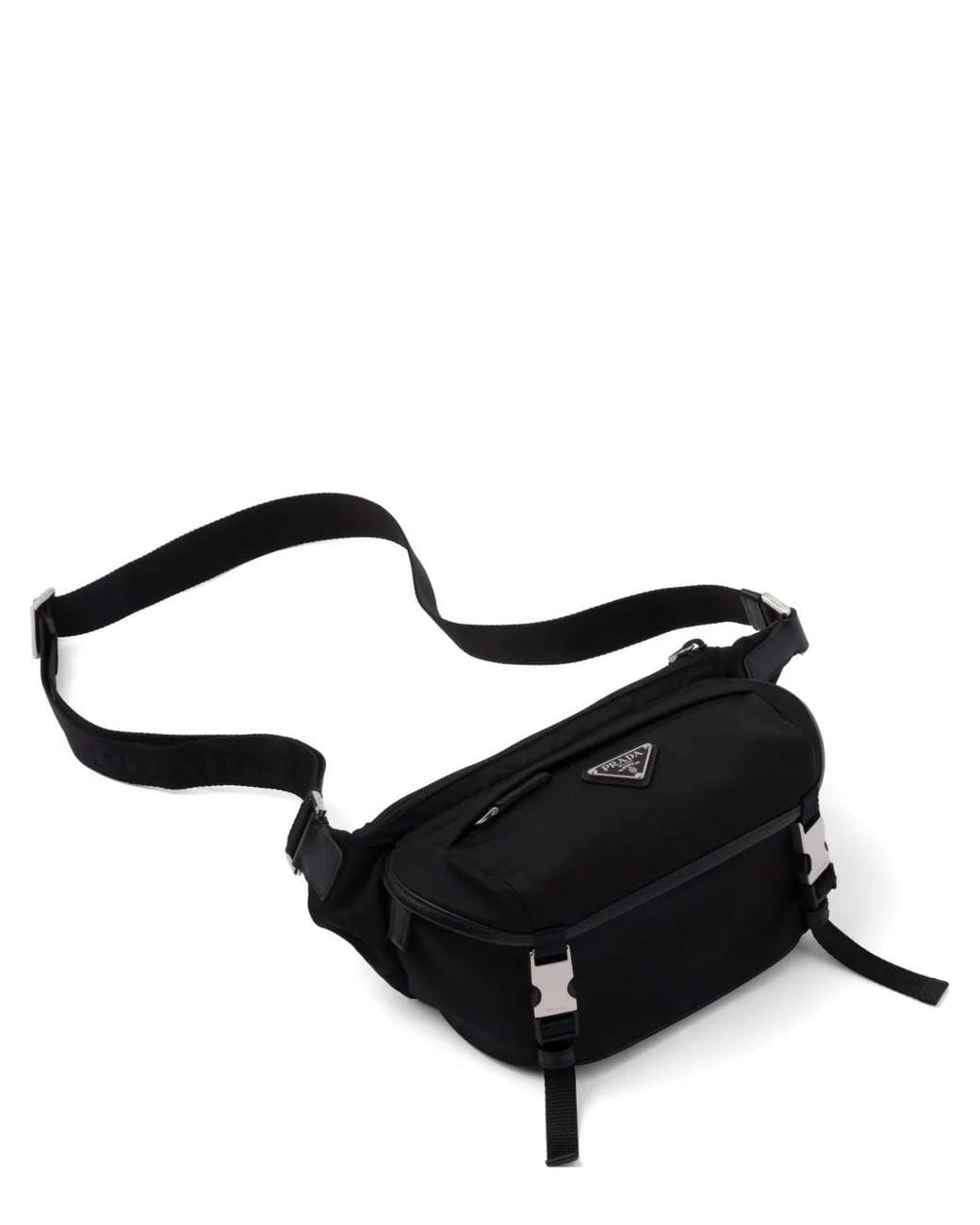 Borsa A Spalla Re-Nylon Con Logo di Prada in Black da Uomo