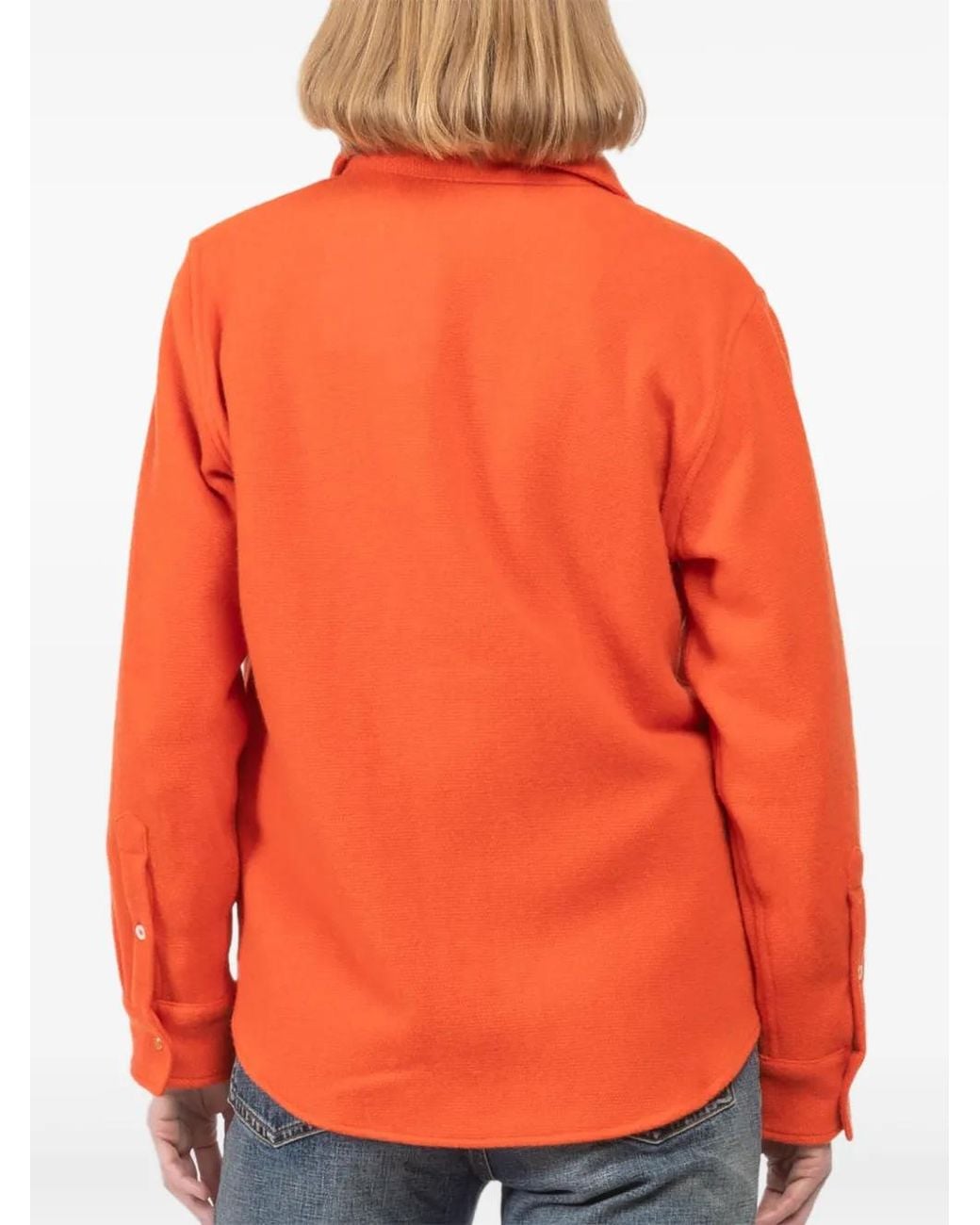 God's True Cashmere Orange Knitted Shirt