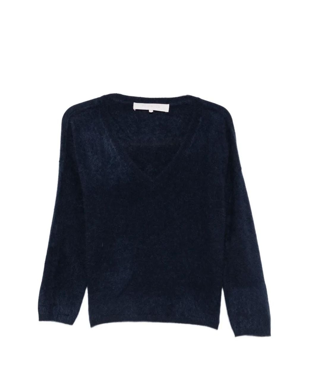 ABSOLUT CASHMERE Blue V-Neck Cashmere Sweater