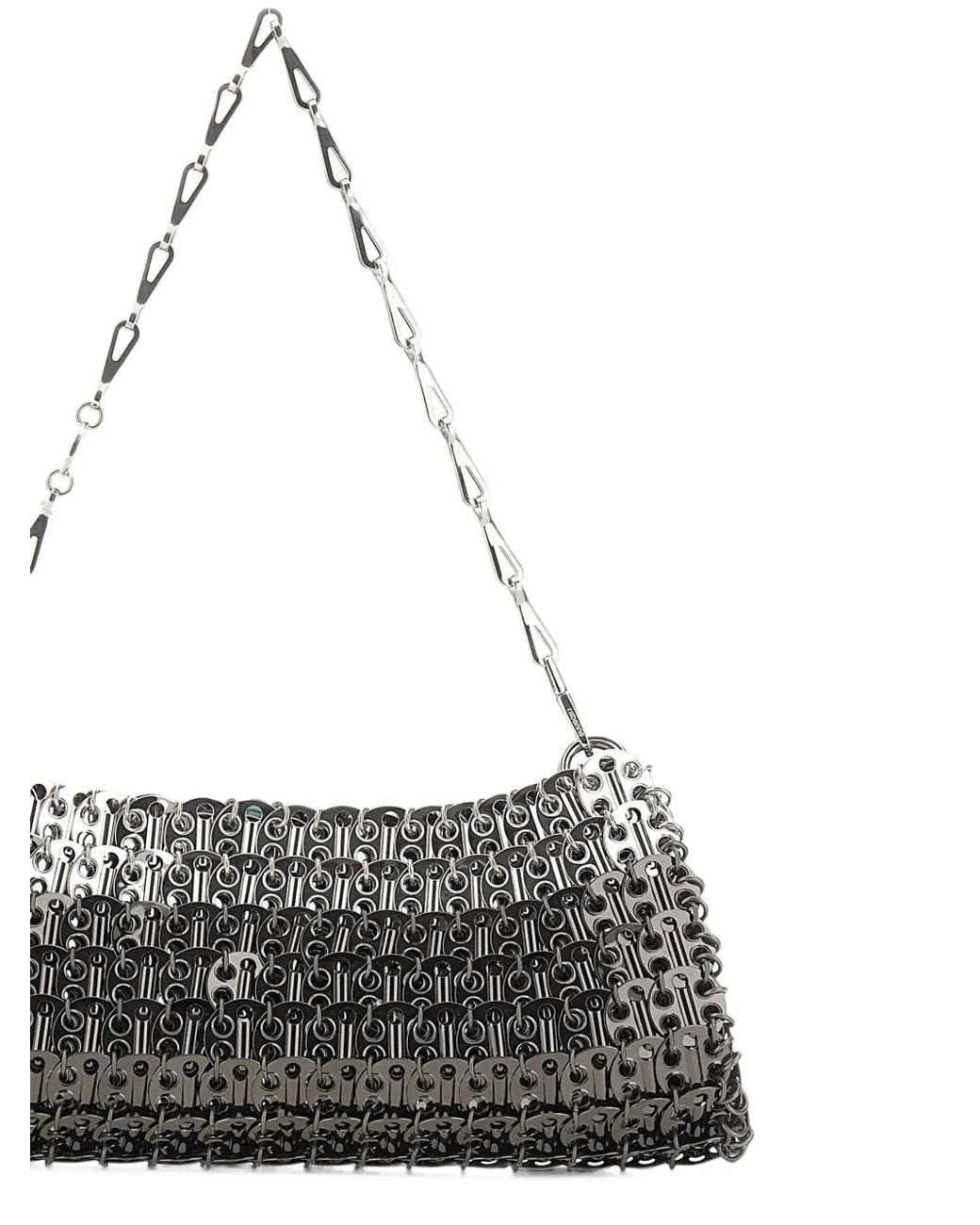 Rabanne White Gradient Chainmail Shoulder Bag