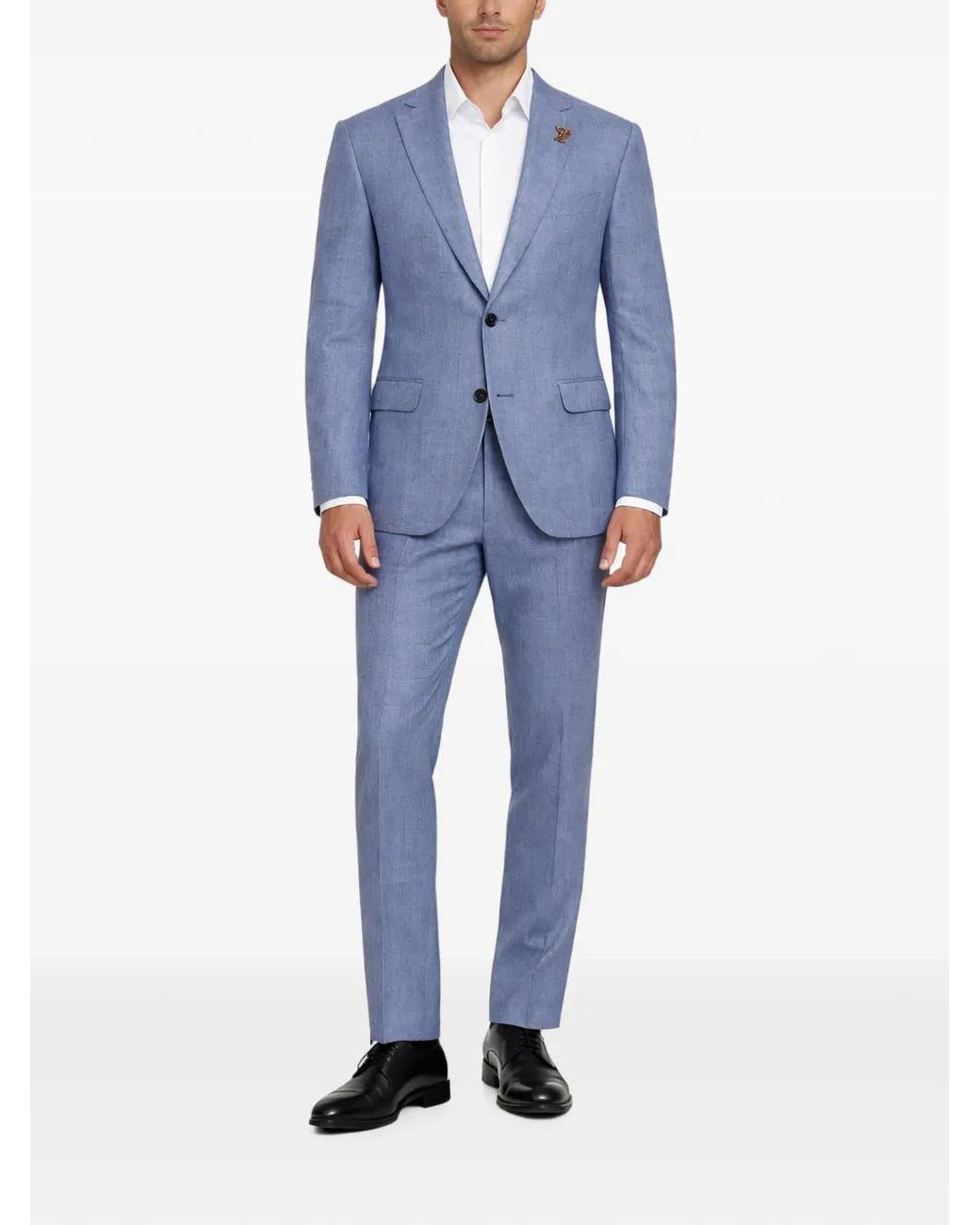 Pal Zileri Blue Costume À Simple Boutonnage for men