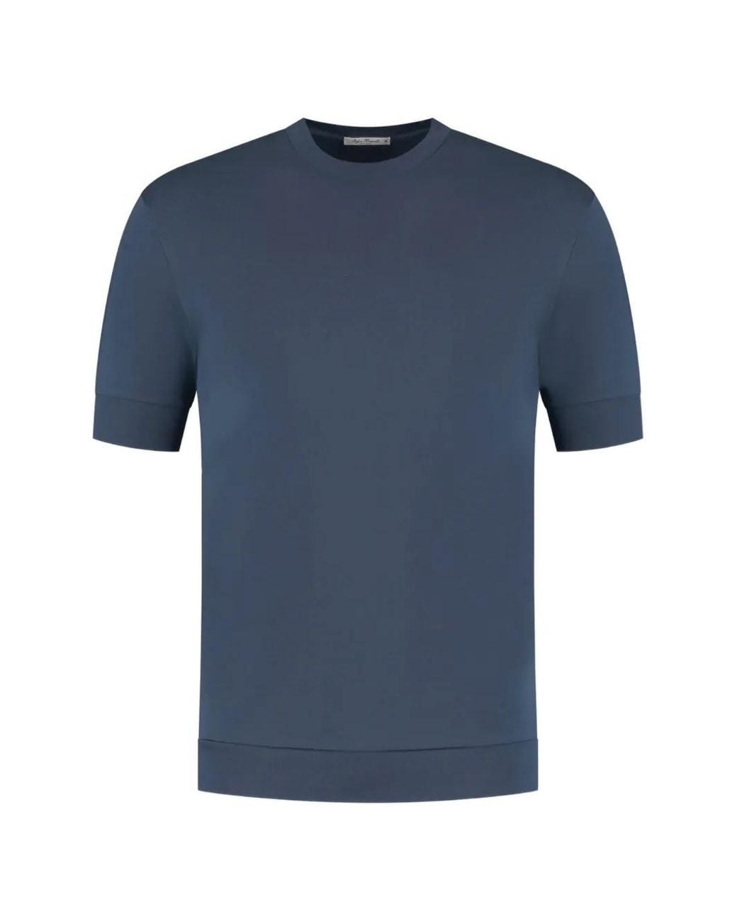 STEFAN BRANDT Blue Crew-Neck T-Shirt for men