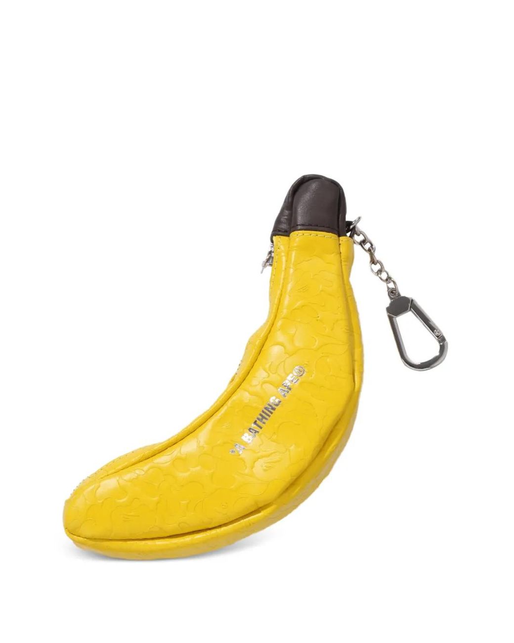 A Bathing Ape Yellow Banana-Shaped Clutch Bag for men
