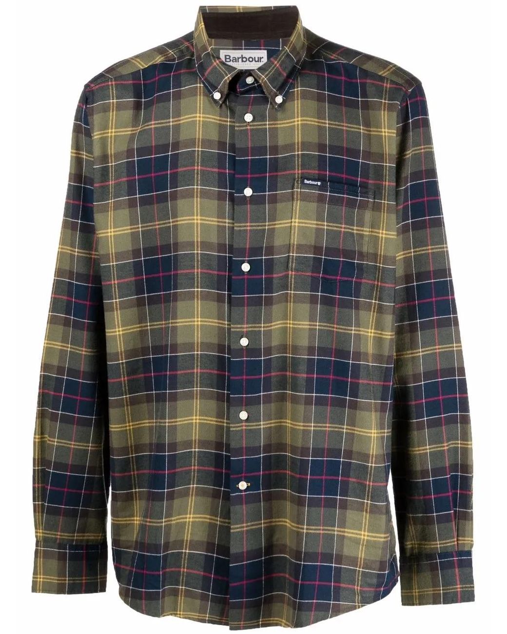 Barbour Blue 'Fortrose' Shirt With Tartan Pattern for men