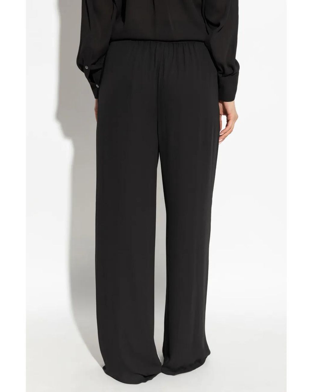 Theory Black Loose-Fit Trousers
