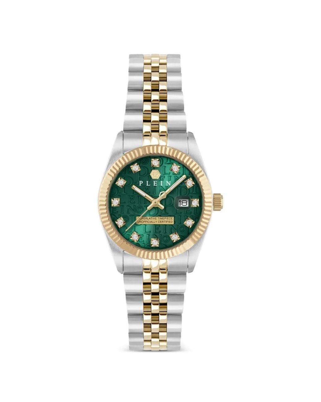 Philipp Plein Metallic Date Superlative 34Mm Watch