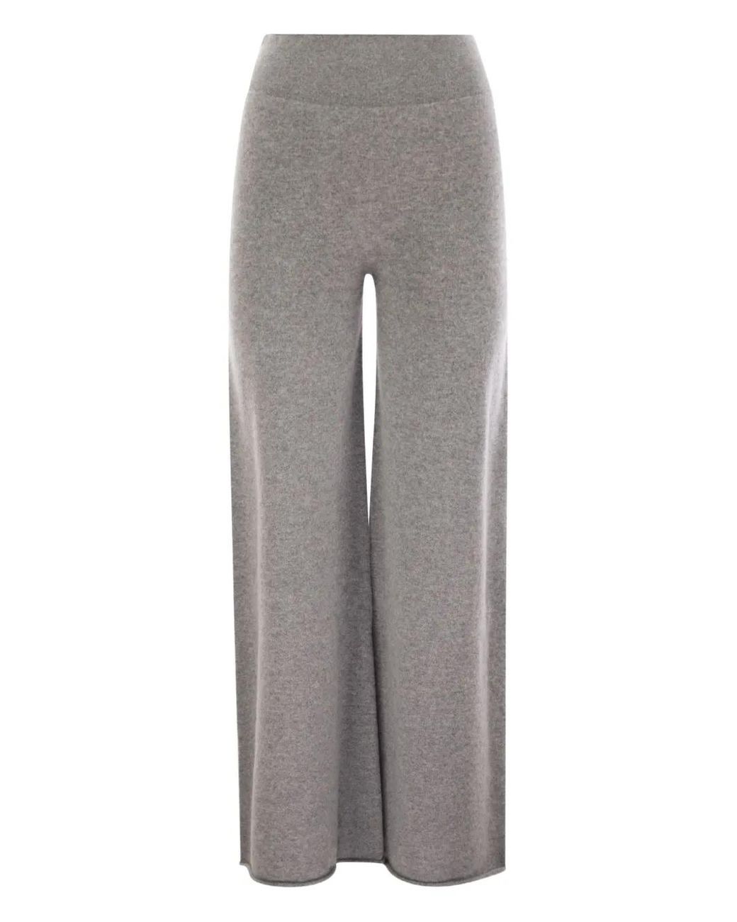 Vanisé Broek Met Elastische Tailleband in het Gray
