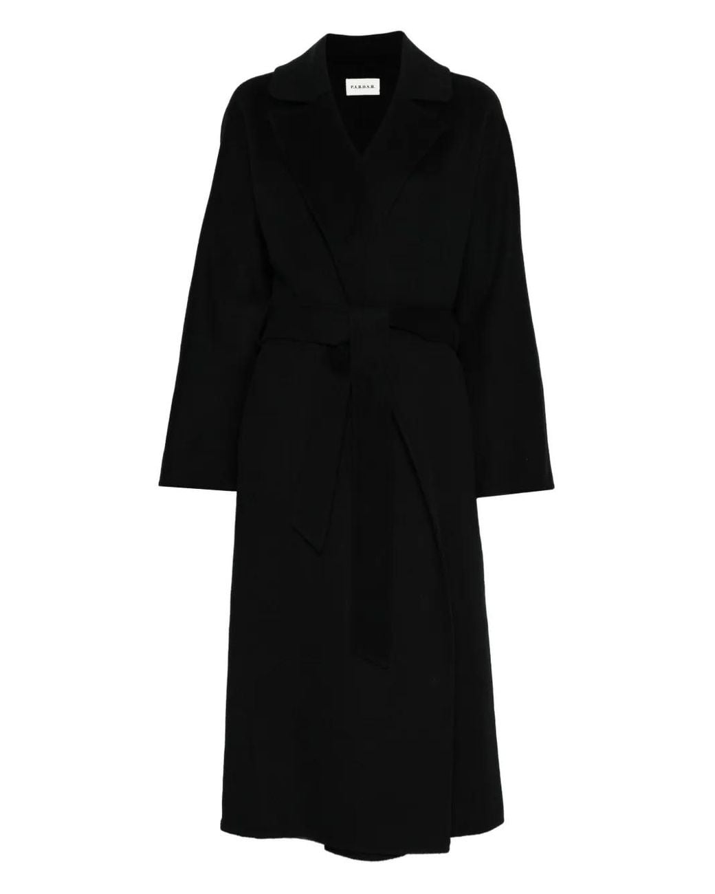 P.A.R.O.S.H. Black Belted Coat