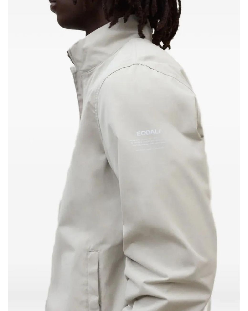 Ecoalf White Pikes Zip-Up Jacket for men