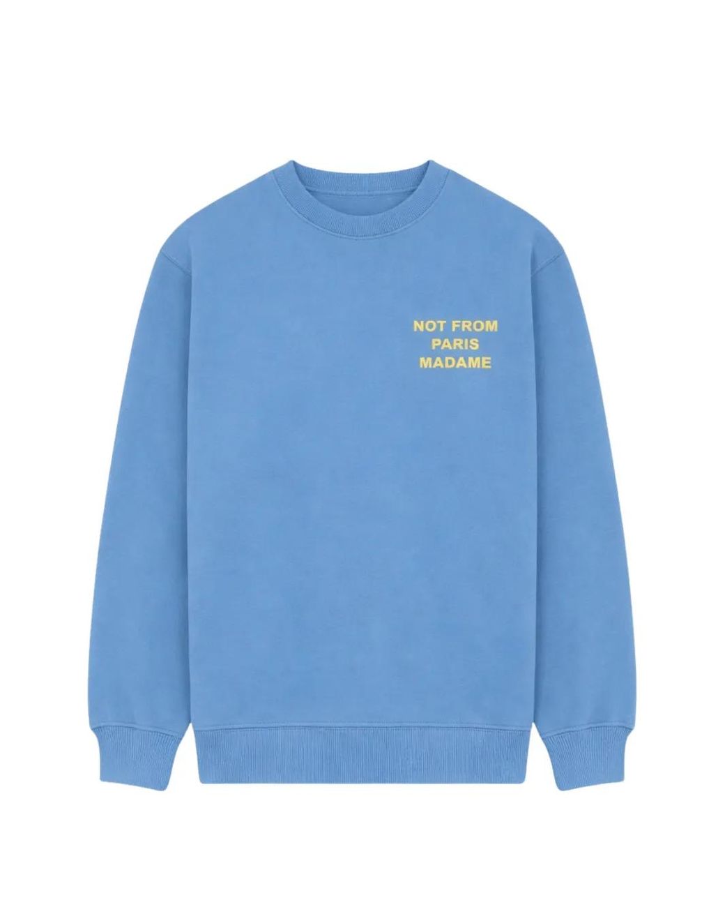 Drole de Monsieur Blue Logo-Print Sweatshirt for men
