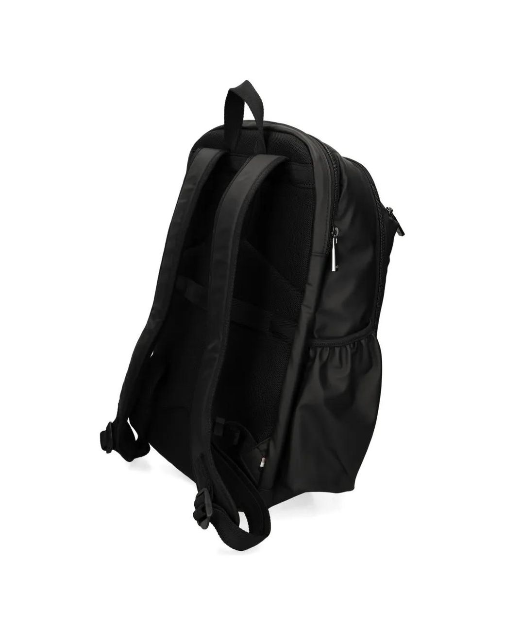 Boss Black Zip-Up Backpack for men