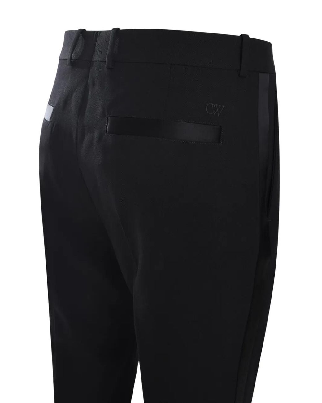 Off-White c/o Virgil Abloh Blue Flared Tailored Trousers for men