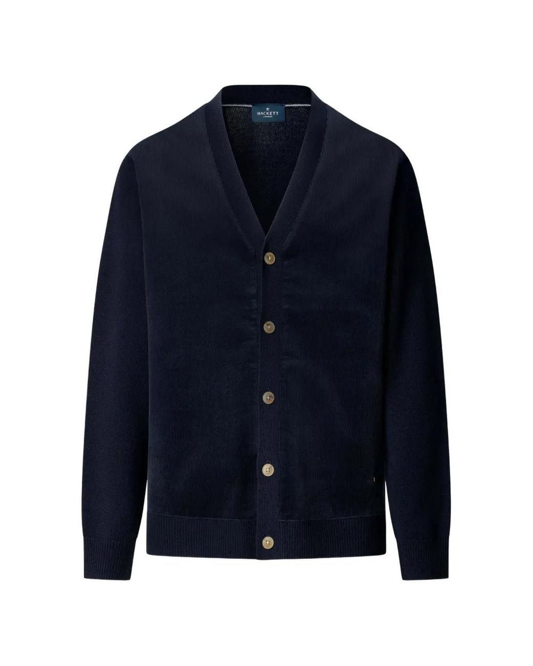 Hackett Blue V-Neck Cardigan for men