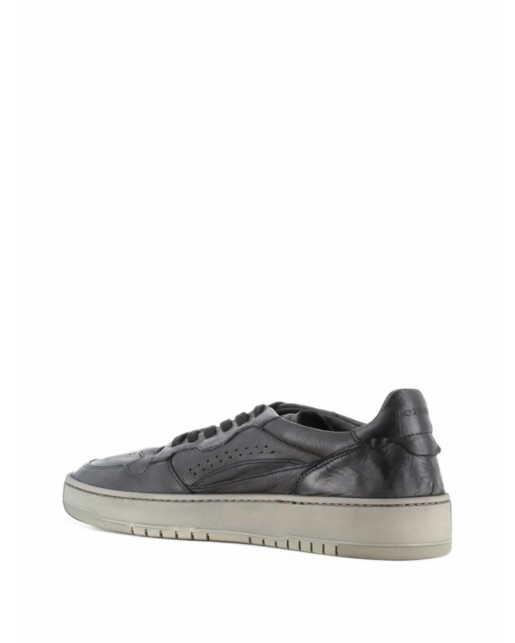 LEMARGO Gray Perforated Panelled Sneakers for men