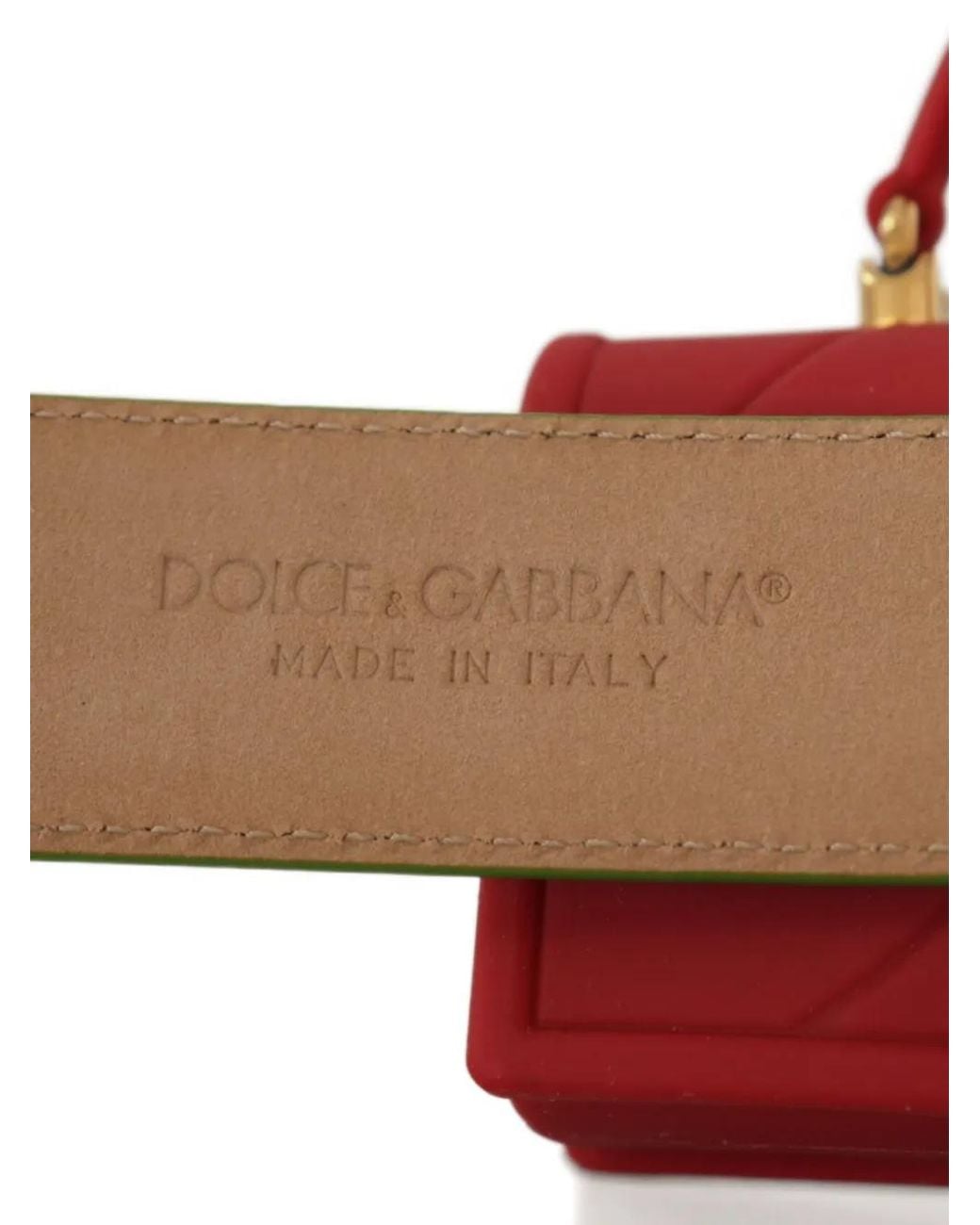 Dolce & Gabbana Red Devotion Heart Belt Bag