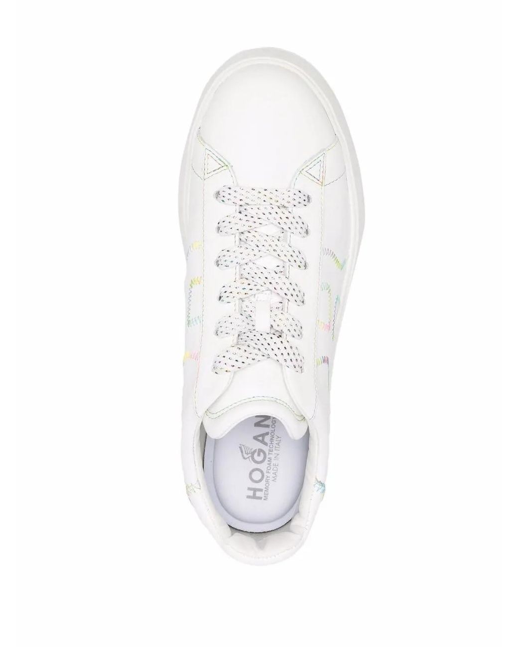 Hogan White Interactive Low-Top Sneakers