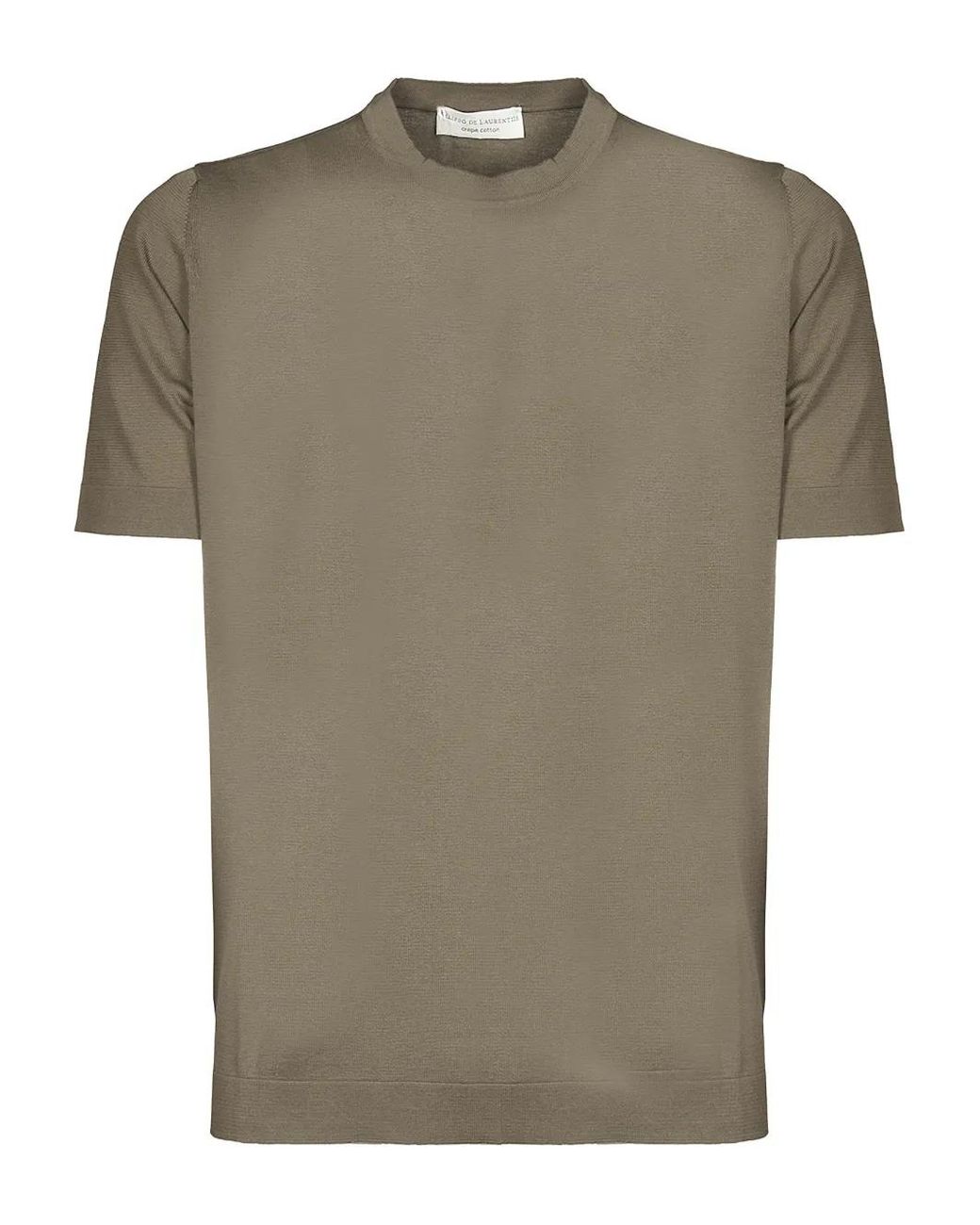 FILIPPO DE LAURENTIIS Green Cotton T-Shirt for men