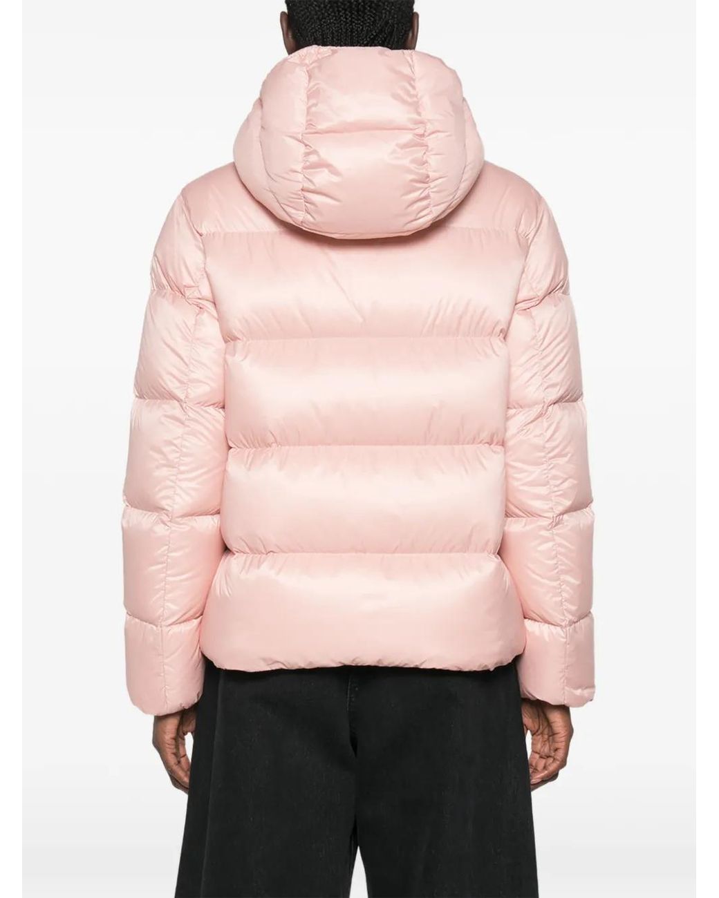 Moncler Pink Feligule Hooded Short Down Jacket