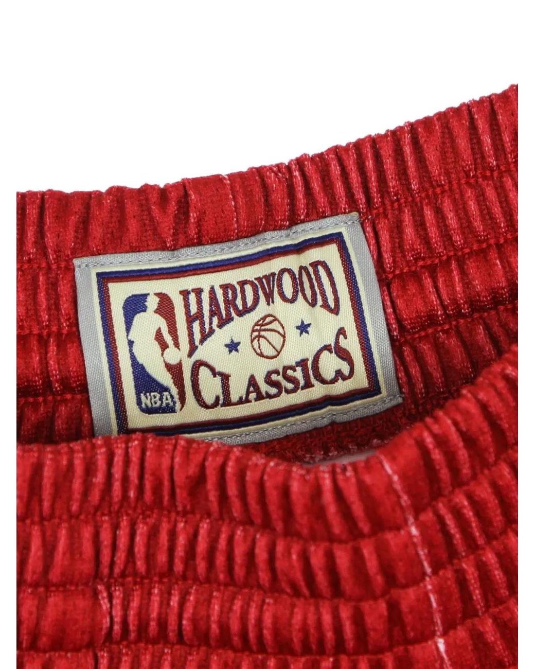 Mitchell & Ness Red Logo-Print Shorts for men
