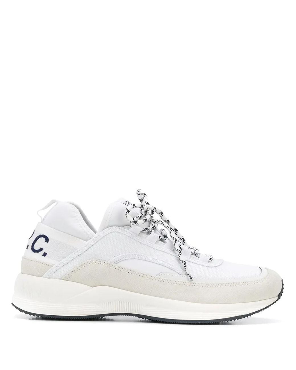 A.P.C. White Sneakers Mit Logo-Print