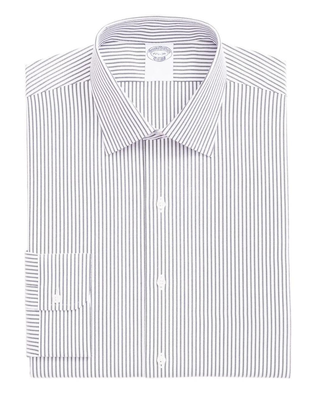 Brooks Brothers Blue Striped Twill Shirt for men