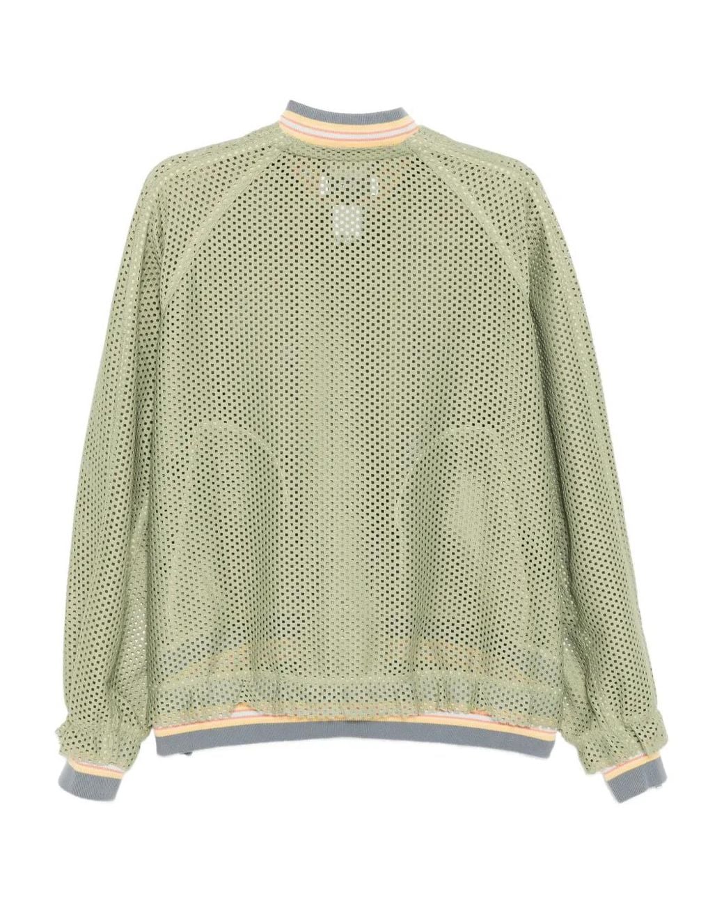 Facetasm Green Logo-Embroidered Jacket for men