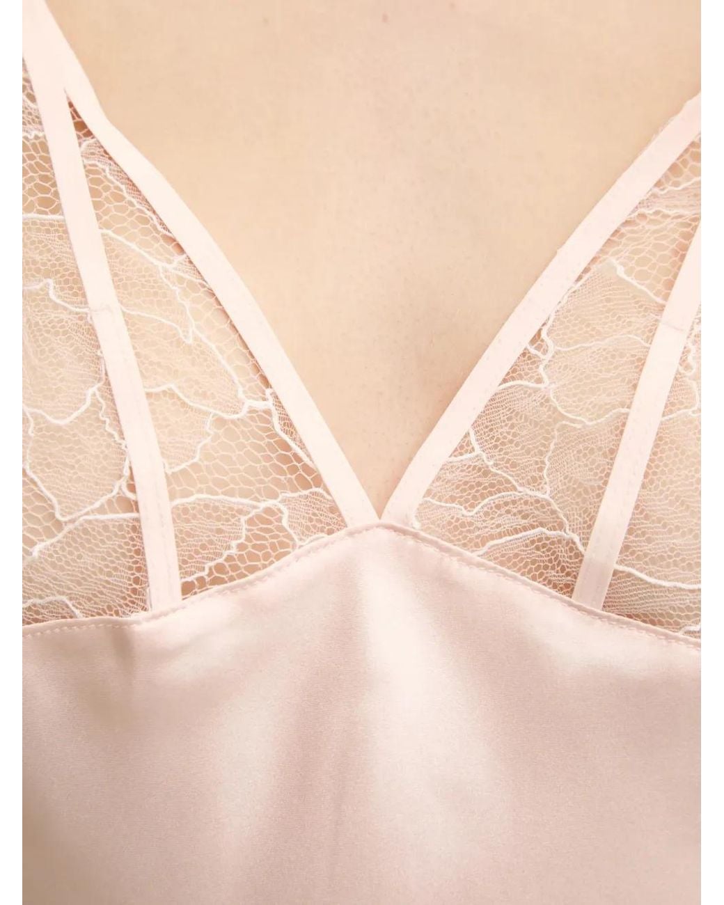 Chantelle Pink Lace Strappy Nightdress