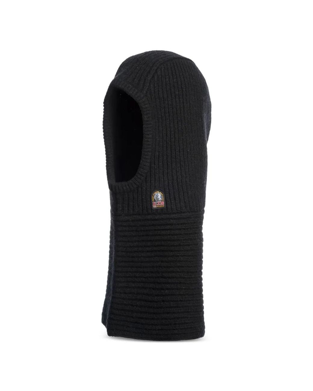 Parajumpers Black Vinica Rib-Knit Balaclava
