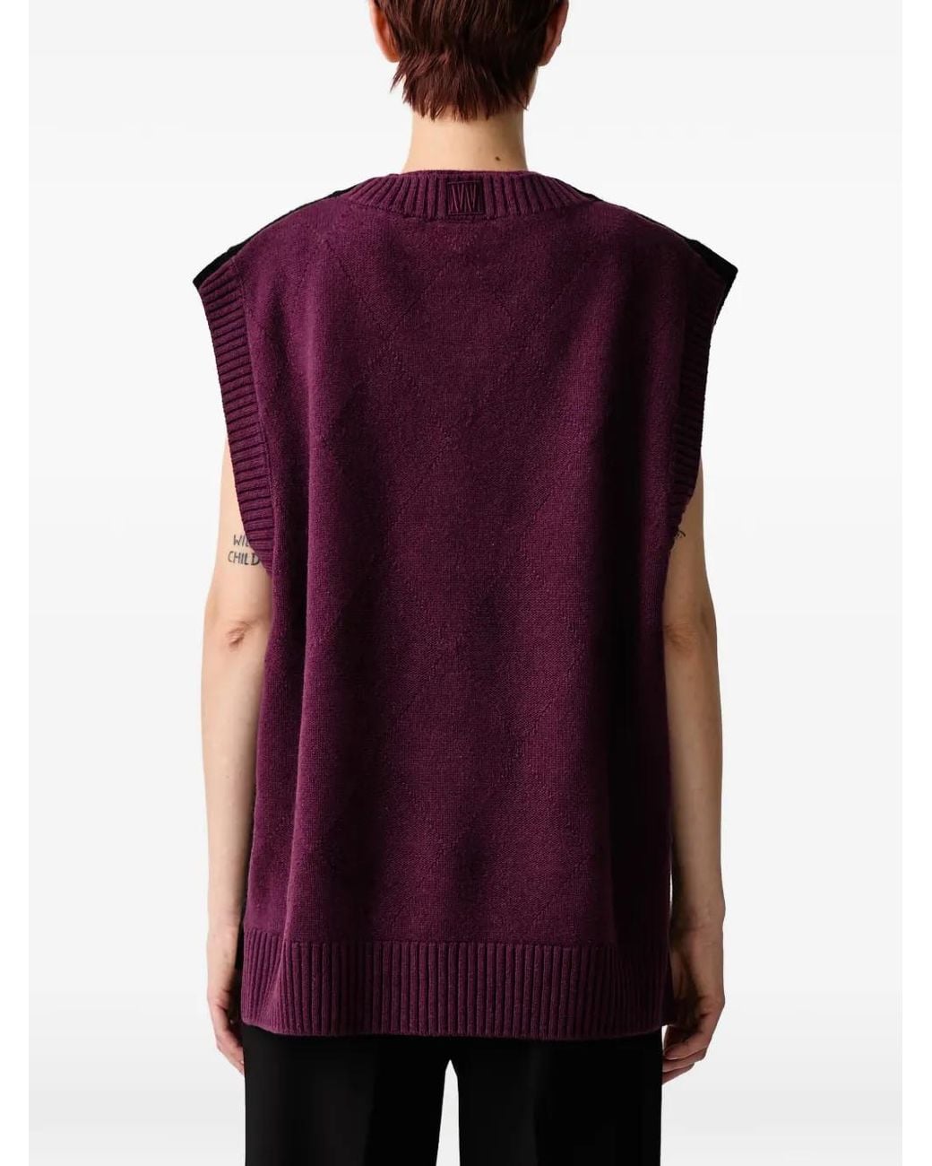 WRSTBHVR Black Rafael V-Neck Vest