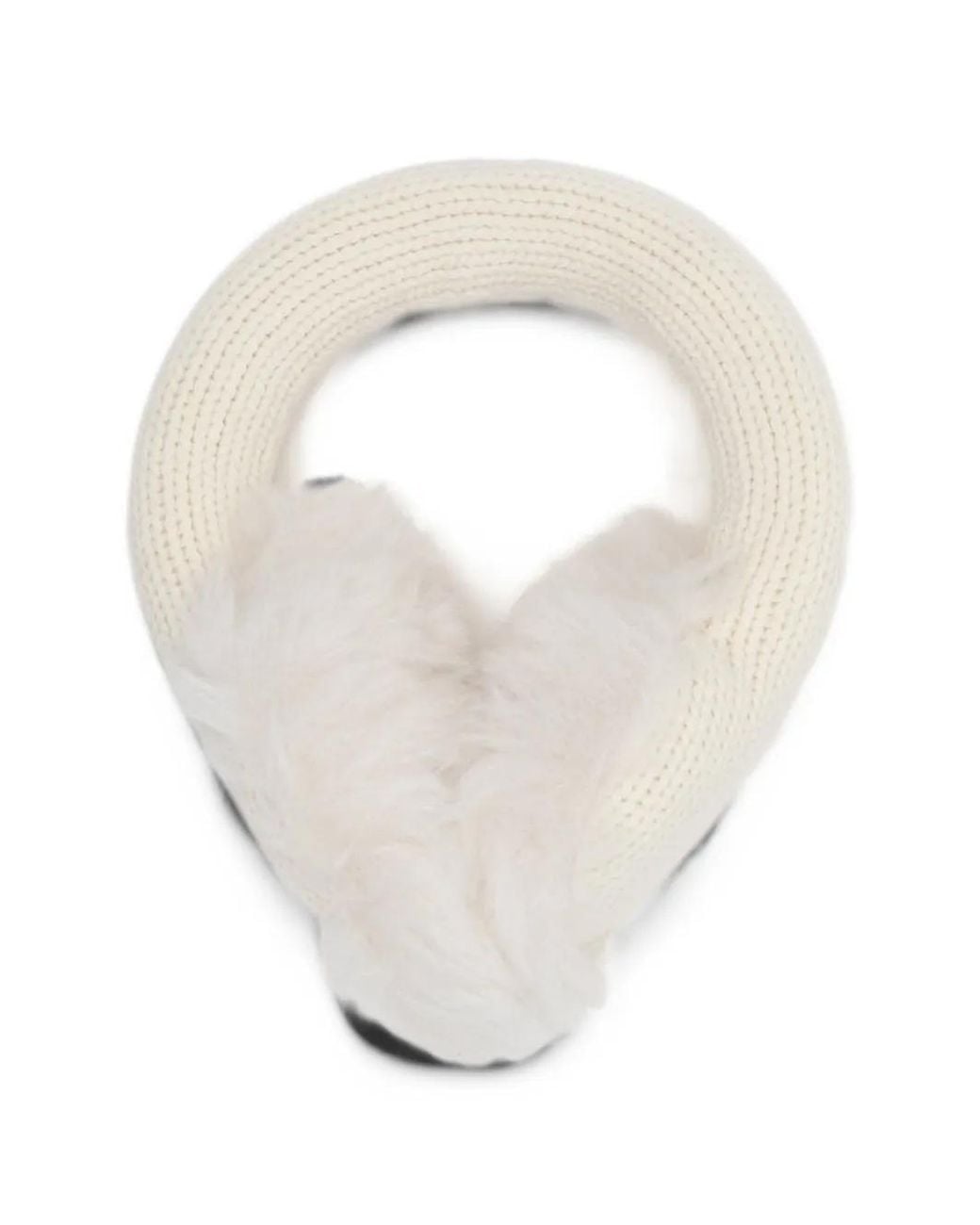 Moncler White Logo-Patch Earmuffs