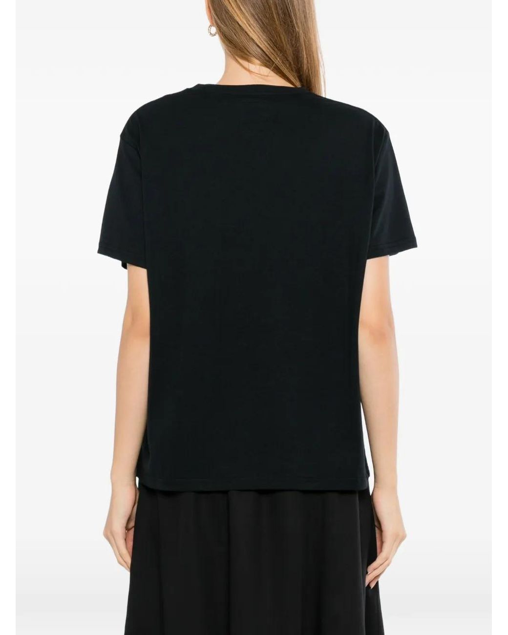 SPORT b. by agnès b. Black Graphic-Print T-Shirt