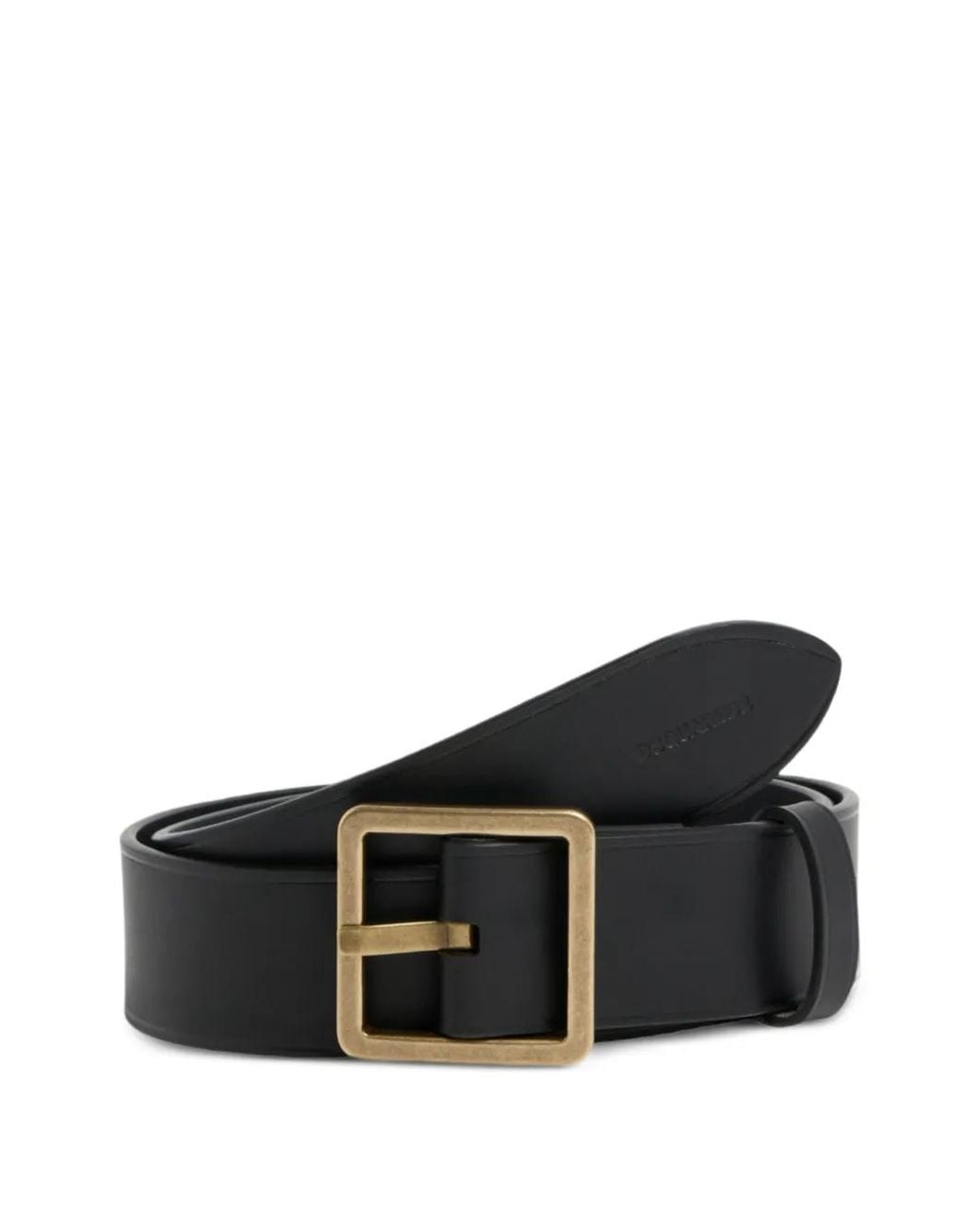 DSquared² Black Twin-Buckle Belt