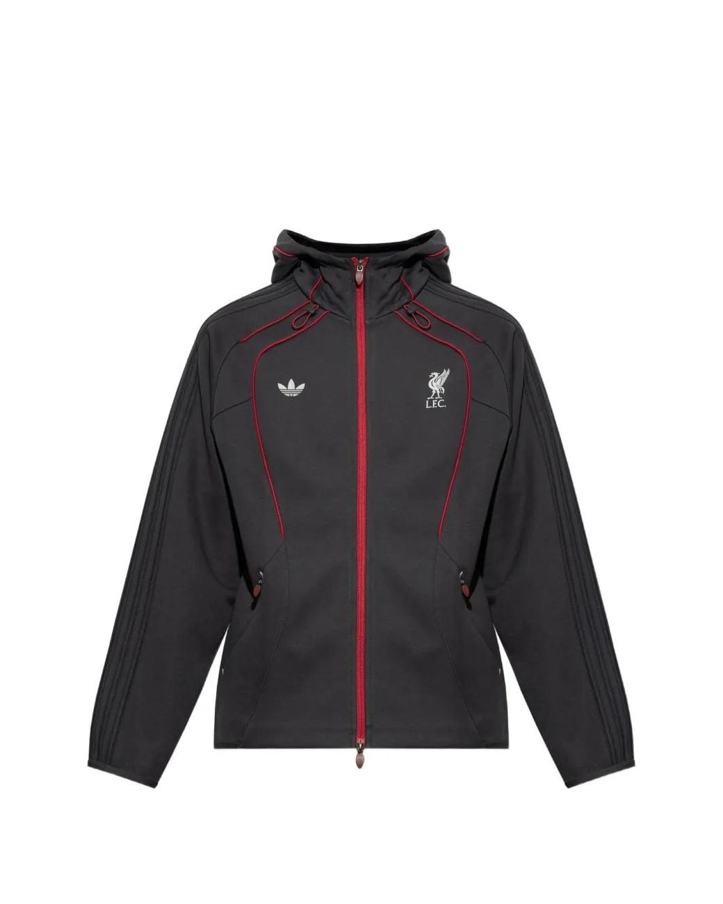 Adidas Black X Liverpool Fc Spacer Hoodie Teamgeist 26 À Fermeture Zippée for men