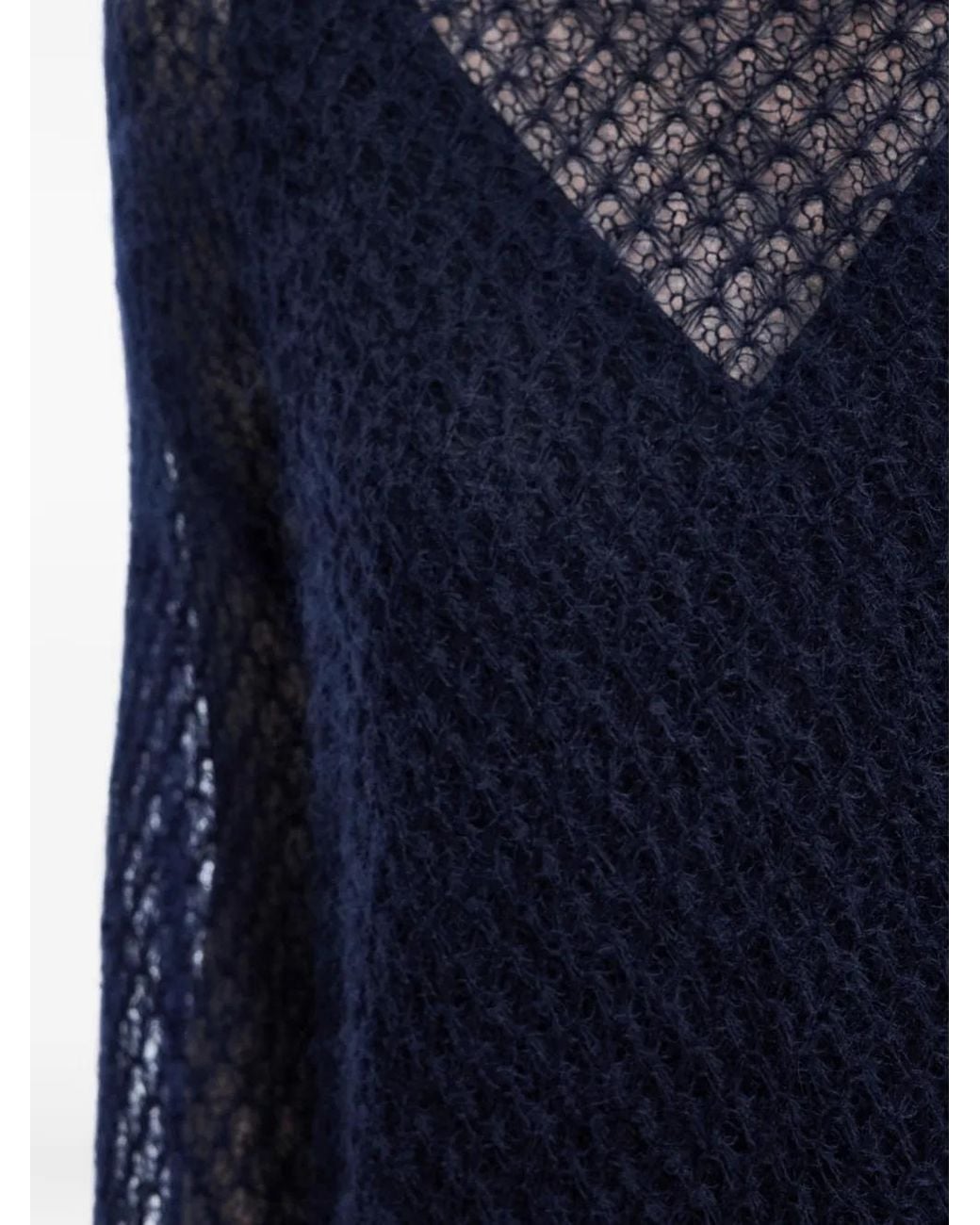 JNBY Blue Meshed Sweater