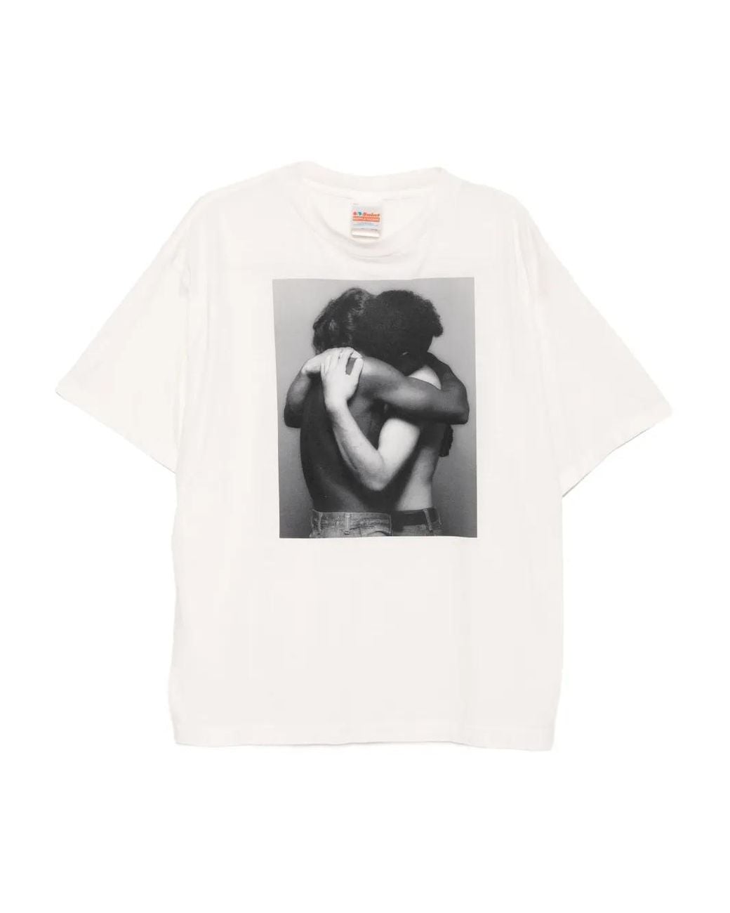 SAINT Mxxxxxx Natural Logo-Printed T-Shirt for men