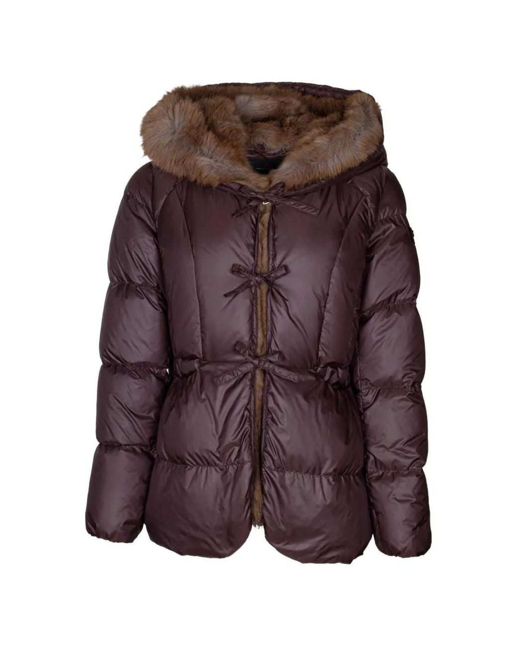 Peuterey Purple Vertis Mqn Faux-Fur-Trimmed Padded Jacket