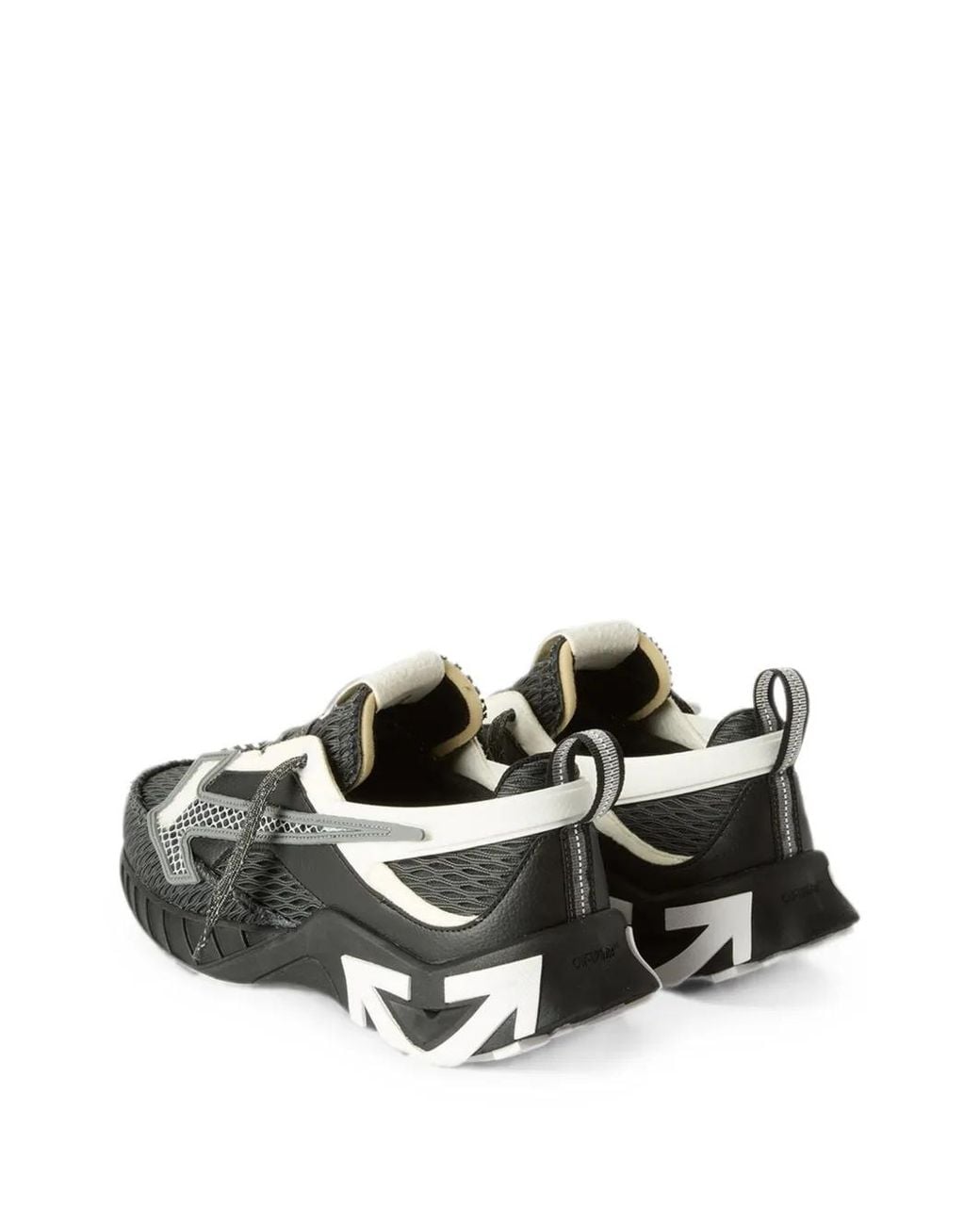 Off-White c/o Virgil Abloh Black Panelled Lace-Up Sneakers for men
