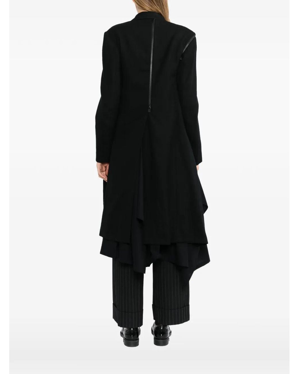 Yohji Yamamoto Black Saxony Coat