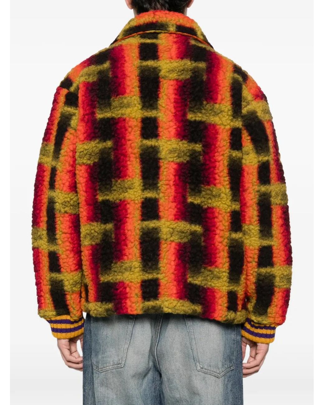 Gcds Reißverschlussjacke Mit Teddy-Struktur in Red für Herren