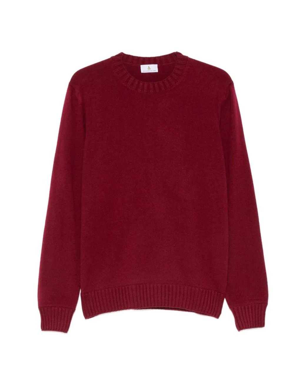 Magazzino Ricambi Red Ribbed-Trim Sweater for men